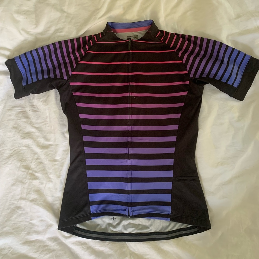 Striped Black and Purple Women's Jersey